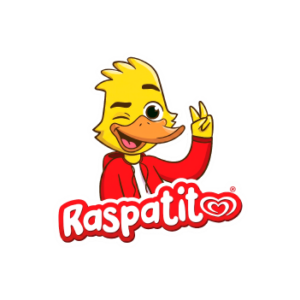 Logo de Raspatito, marca de consumo de helados ayudada por Concept Experts a crear campañas de publicidad.