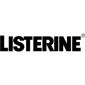 Logo de Listerine, marca reconocida con flujos de ventas automatizados.