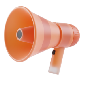 Megáfono 3D para automatización de marketing e implementación de HubSpot.
